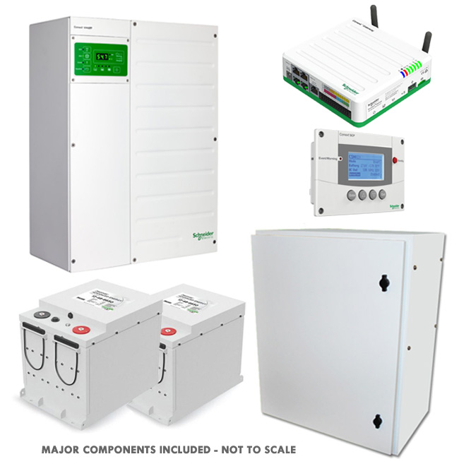 AC Coupled 6.8 Kw Home Battery Backup Kit - Emergency Power System with 13  kWh Storage