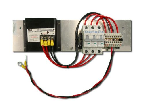 AS-BBA2-16A12V, ASC 16 Amp 12V Charge Controller, BBA2 Stock Back Plate Assembly- Dual Solar Input Capability