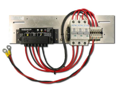 ASSEM-SS-10L-12V, SunSaver 10 Amp 12V- LVD, Stock Universal Back Plate Assembly