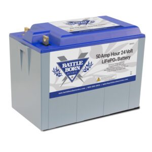 Battle Born Lithium BB10012 50Ah 24V LiFePO4 Deep Cycle Battery
