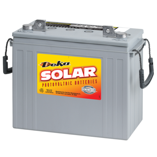 DEKA Solar 8G5SHP-DEKA,Gel Deep Cycle Battery, 12V, 123 Ah@C/100 Hr Rate, T876 Terminal