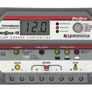 PS15M-48V-PG ProStar 15 Charge Controller with Meter-48V Positive Ground
