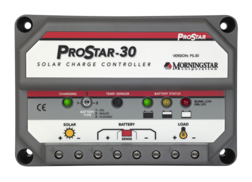 PS30, Prostar 30 Amp , 12/24 Volt Charge Controller, No Meter