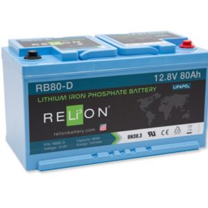 Relion RB80 Lithium Iron Phosphate 12.8V 80Ah Battery