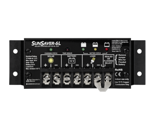 SS-6L-12V, SunSaver 6 Charge Controller, 12V, 6 Amp-LVD