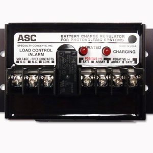 ASC 12/8-E, Charge Controller- 8 AMP- 12V- SHUNT- Low Voltage Disconnect