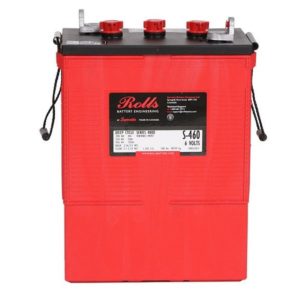 Rolls Battery -S-460, 6 Volt, 4000 Series, 466 Amphour deep cycle flooded