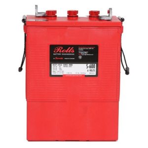 Rolls Battery S-600, 6 Volt, 4000 Series, 600 Amphour (100 hr rate) deep cycle flooded
